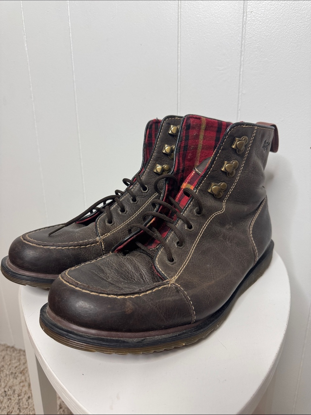 Dr. Martens mens brown boots 12